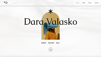 Portfolio website templates - Grafisch ontwerper