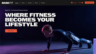 Sports & Fitness website templates - Fitness Studio (Bold)