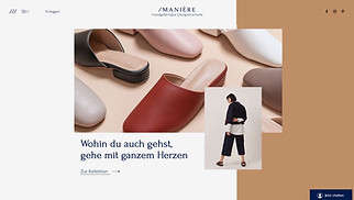 Fashion Website-Vorlagen - Shop für Schuhe 