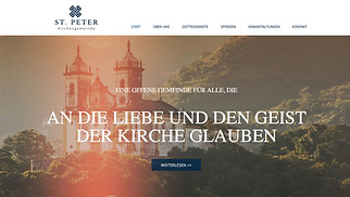 Religion Website-Vorlagen - Kirche