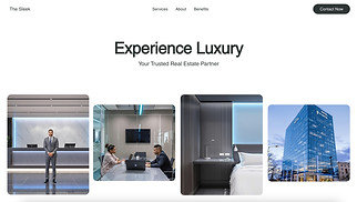 Hotels & B&Bs website templates - Business Hotel (Sleek)