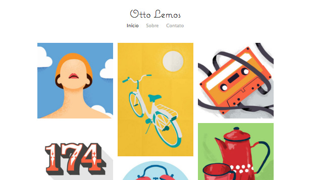 Design website templates – Portfólio de Ilustrador