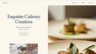 Restaurants & Food website templates - Private Chef (Elegant)