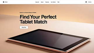 Technology & Apps website templates - Tablet Store (Clean)