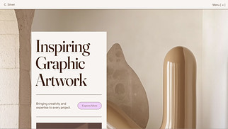 Visual Arts website templates - Portfolio Artist (Professional)
