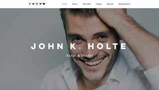 Performing Arts website templates - Acting Resume