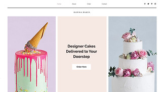 Webové šablony pro Kavárny a pekařství – Cukrárna