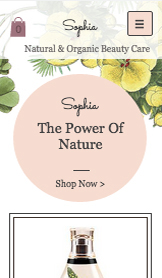 Mẫu trang web Làm đẹp và Sức khỏe – Cửa hàng mỹ phẩm thiên nhiên