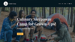 Template Istruzione per siti web - Campo per chef