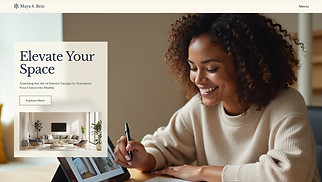 Design website templates - Interior Design Teacher (Modern)