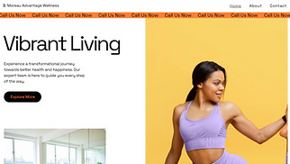Wellness website templates - Wellness Center (Dynamic)