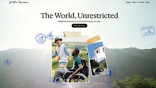 Blog website templates - Disability Travel Blog (Cool)