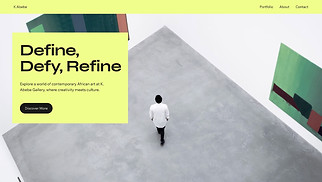 Visual Arts website templates - Art Gallery (Vibrant)
