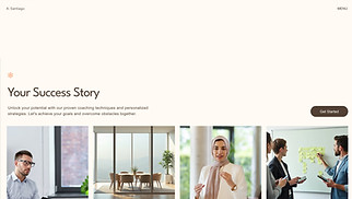 Business website templates - Business Coach (Warm)