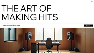 DJ & Producer website templates - Record Producer (Professional)