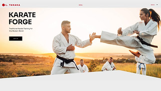  website templates - Karate School (Focused)
