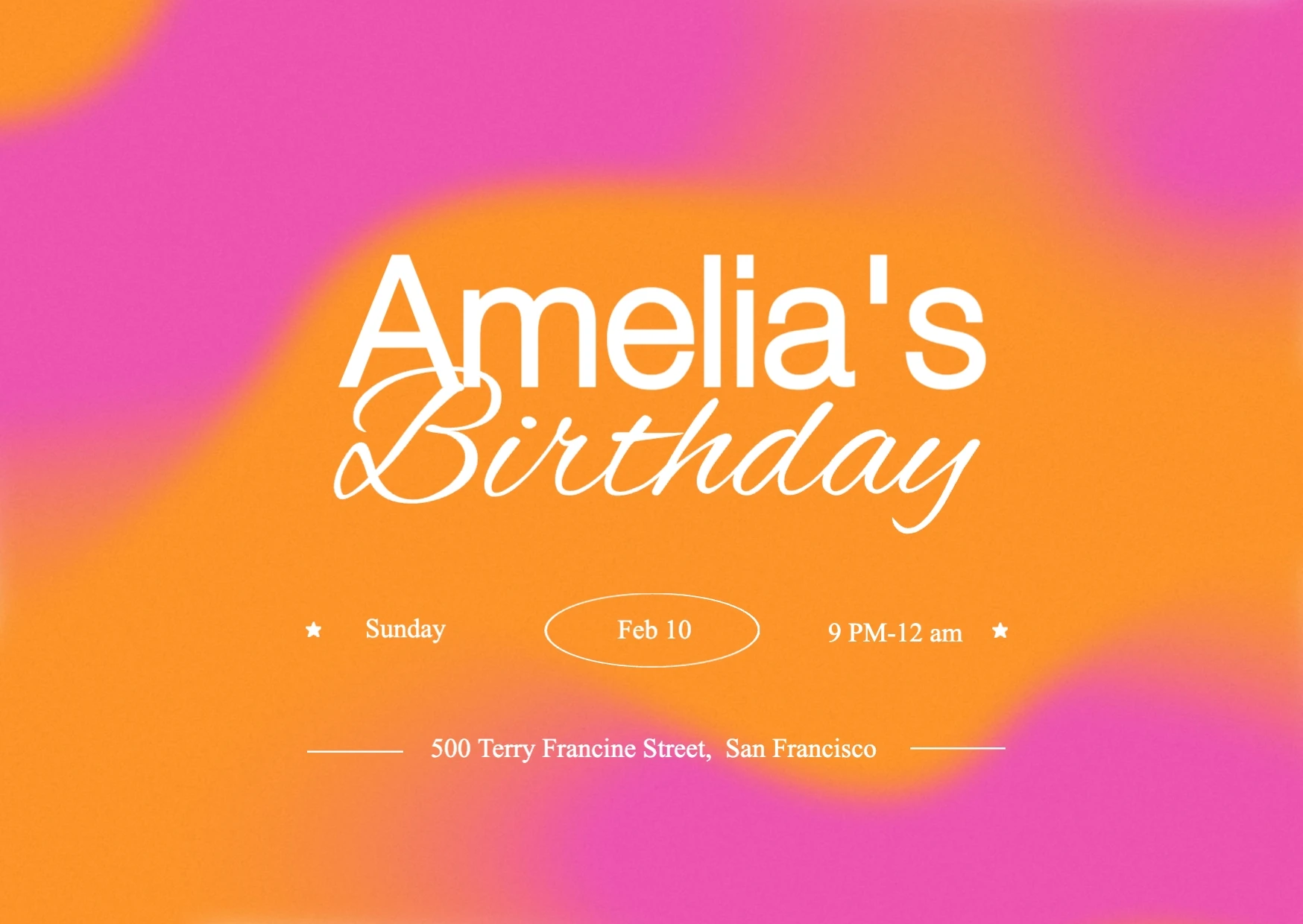 Playful Pop  Birthday Invitation