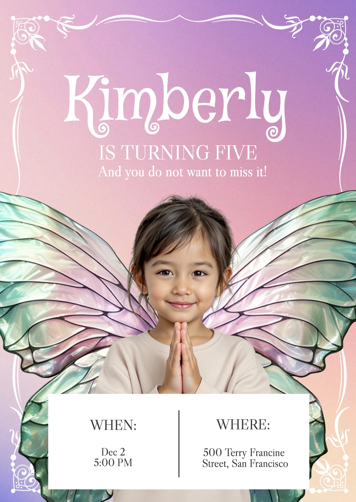 Cute Playful  Birthday Invitation