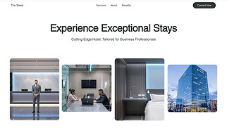 Travel & Tourism website templates - Business Hotel (Sleek)
