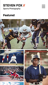 Mẫu trang web Thương mại và Biên tập – Nhiếp ảnh gia chụp thể thao