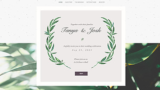 Weddings website templates - Wedding Invitation