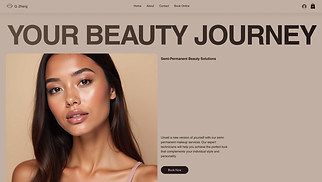 Makeup & Cosmetics website templates - Permanent Make-Up Clinic (Luxurious)