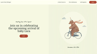 Шаблони у категорії «Заходи» — «Baby Shower (Soft)»