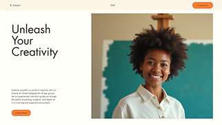  website templates - Art Classes (Simple)