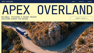 Gewerbe Website-Vorlagen - Trucking Company (Bright)