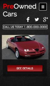 Mẫu trang web Ô tô –  Đại lý ô tô