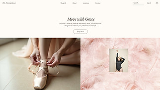 Sports & Outdoors website templates - Dance Store (Soft)