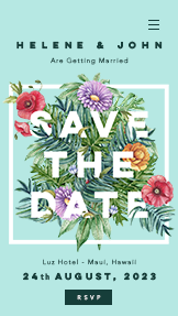 Mẫu trang web Ngày lễ và Lễ kỷ niệm – Lời mời đám cưới