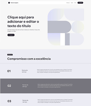 Wireframe de página única