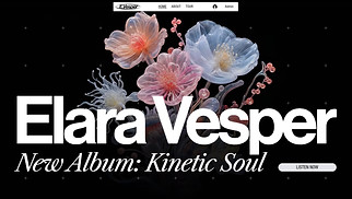 Templates de sites web Album - New Album Landing Page (Empowering)