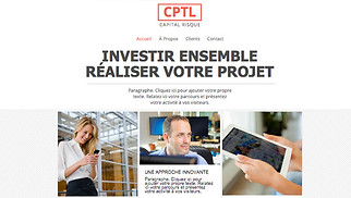 Templates de sites web Droit et finance - Société d'investissement