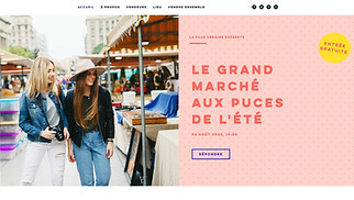 Templates de sites web Événements - Marché aux puces