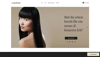 Haare Website-Vorlagen - Schönheitssalon 