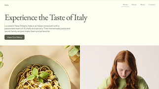 Restaurant website templates - Italian Restaurant (Elegant)