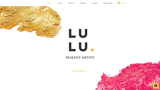 Template Portfolio e curriculum per siti web - Artista del Makeup