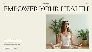 Wellness website templates - Wellness Consultant (Clean)