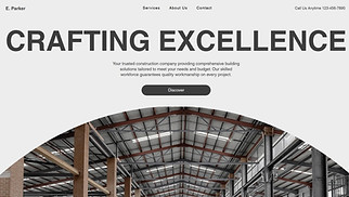 Industrial website templates - Construction Company (Industrial)