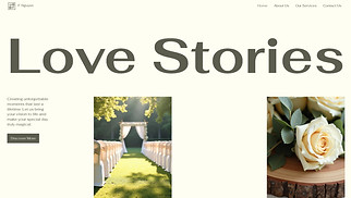 Weddings website templates - Wedding Planner (Romantic)