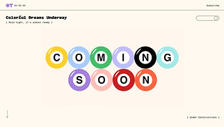 Landing Pages website templates - Website Under Construction (Colorful)