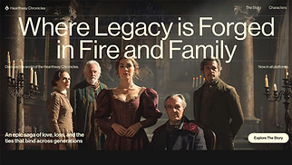 Video website templates - TV Series (Warm)