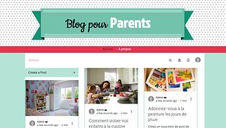 Templates de sites web Tous - Blog famille
