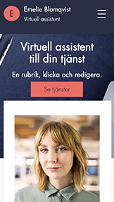 Företag website templates – Virtuell assistent 