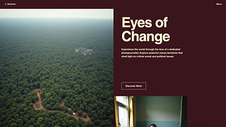 Portfolios website templates - Photojournalist (Bold)
