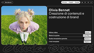 Template siti web Landing Page - CV creativo (Audace)