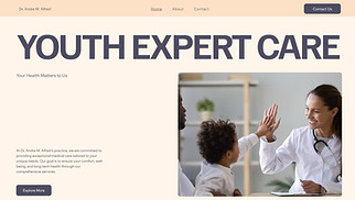 Health website templates - Doctor (Pastel)
