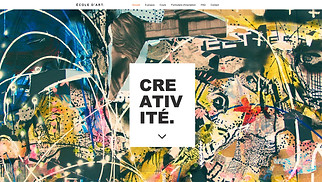 Templates de sites web Design - Ecole d'Art